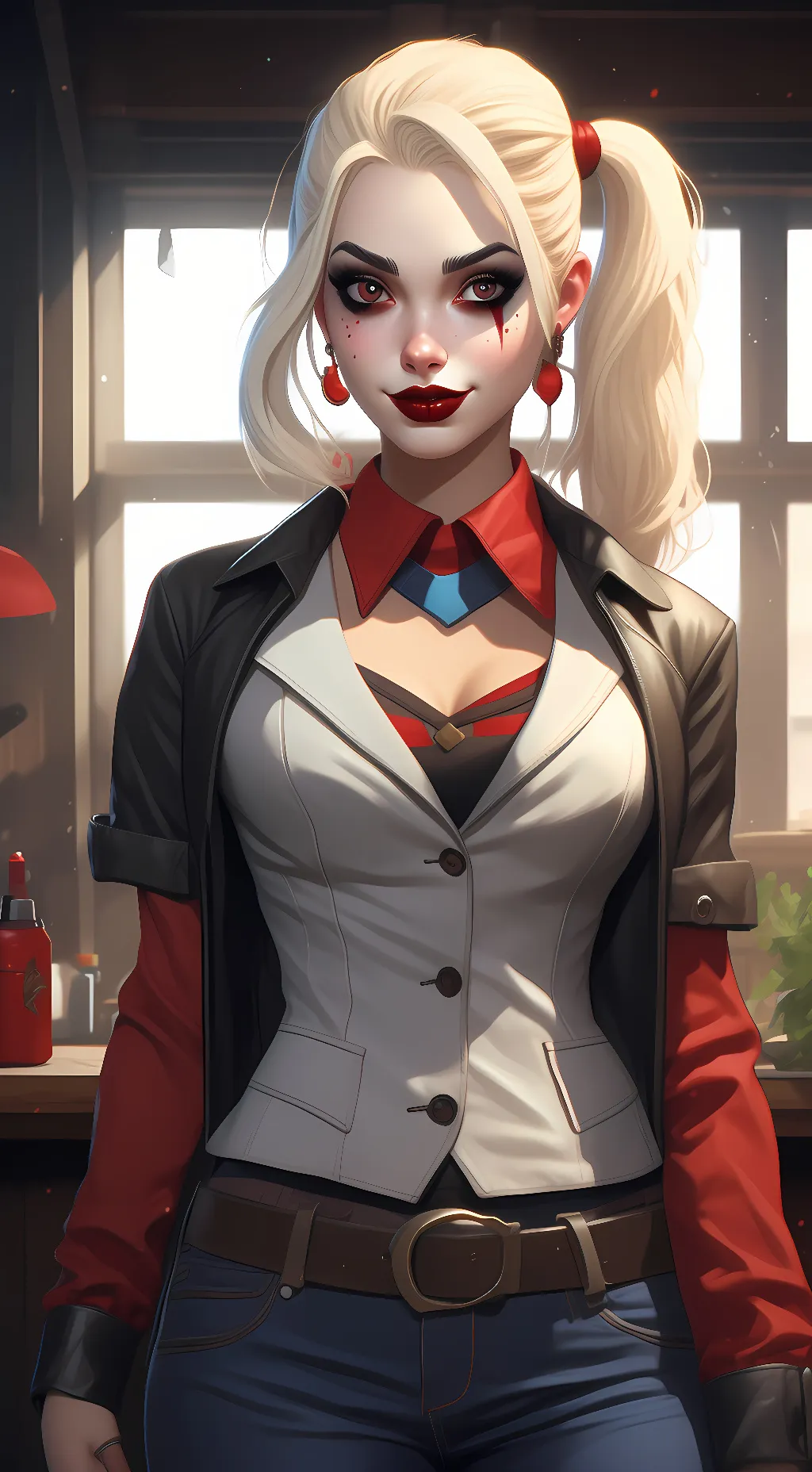ai character: Harley Quinn background