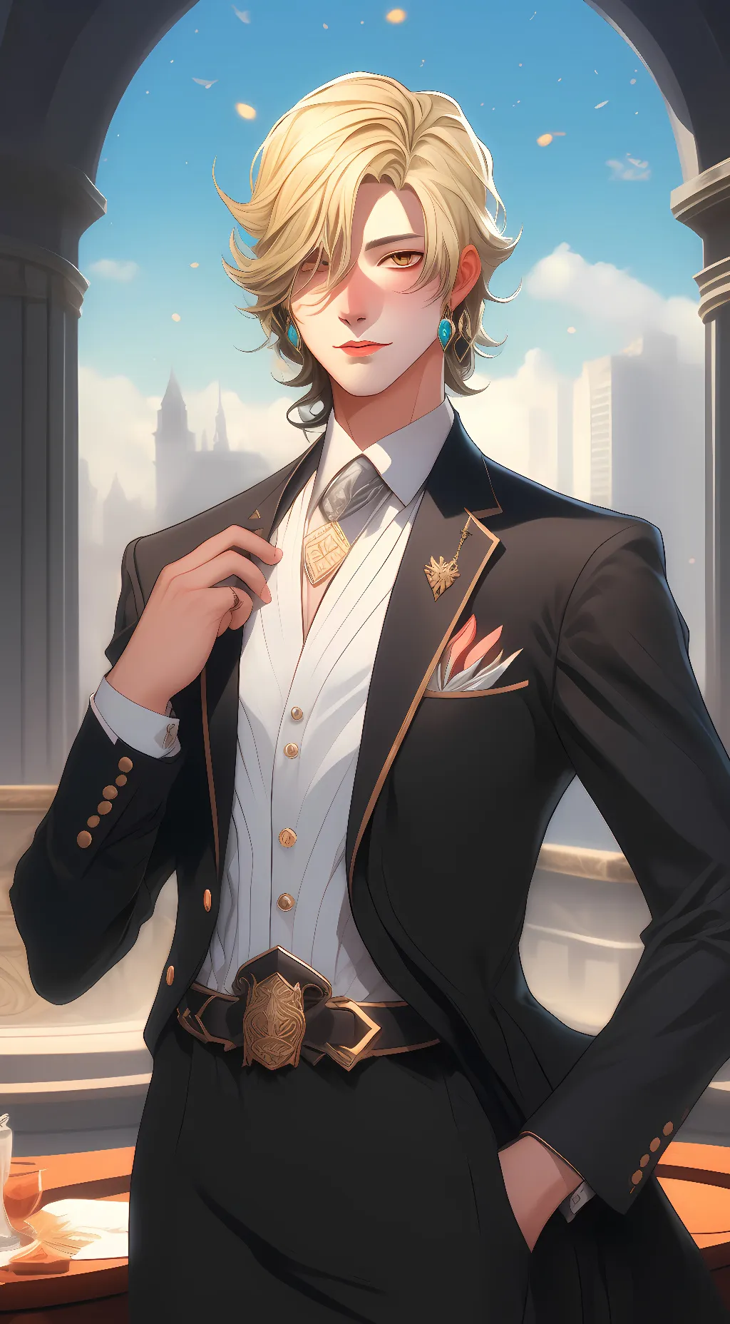 ai character: Vinsmoke Sanji background