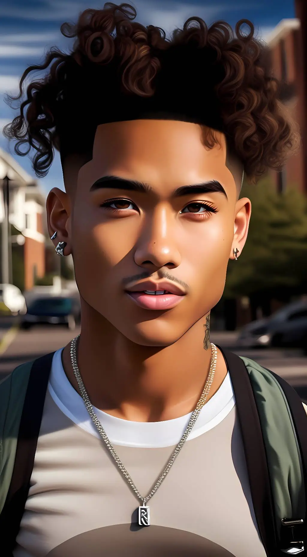 ai character: Daemario Nguyen  background