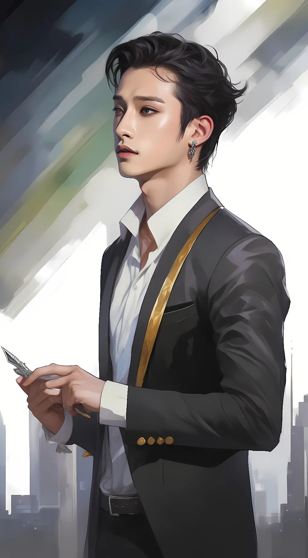 ai character: Christopher  background