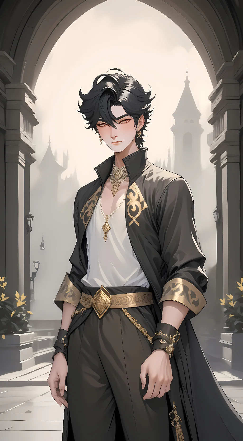 ai character: MHA + DEMON SLAYER background