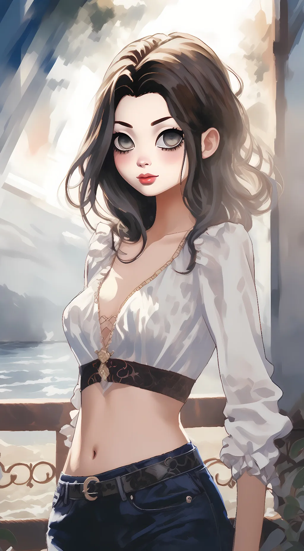 ai character: Angel  background