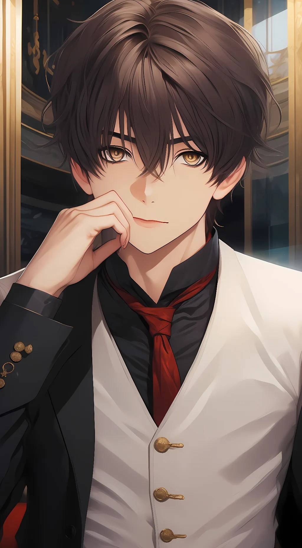 ai character: Leon background