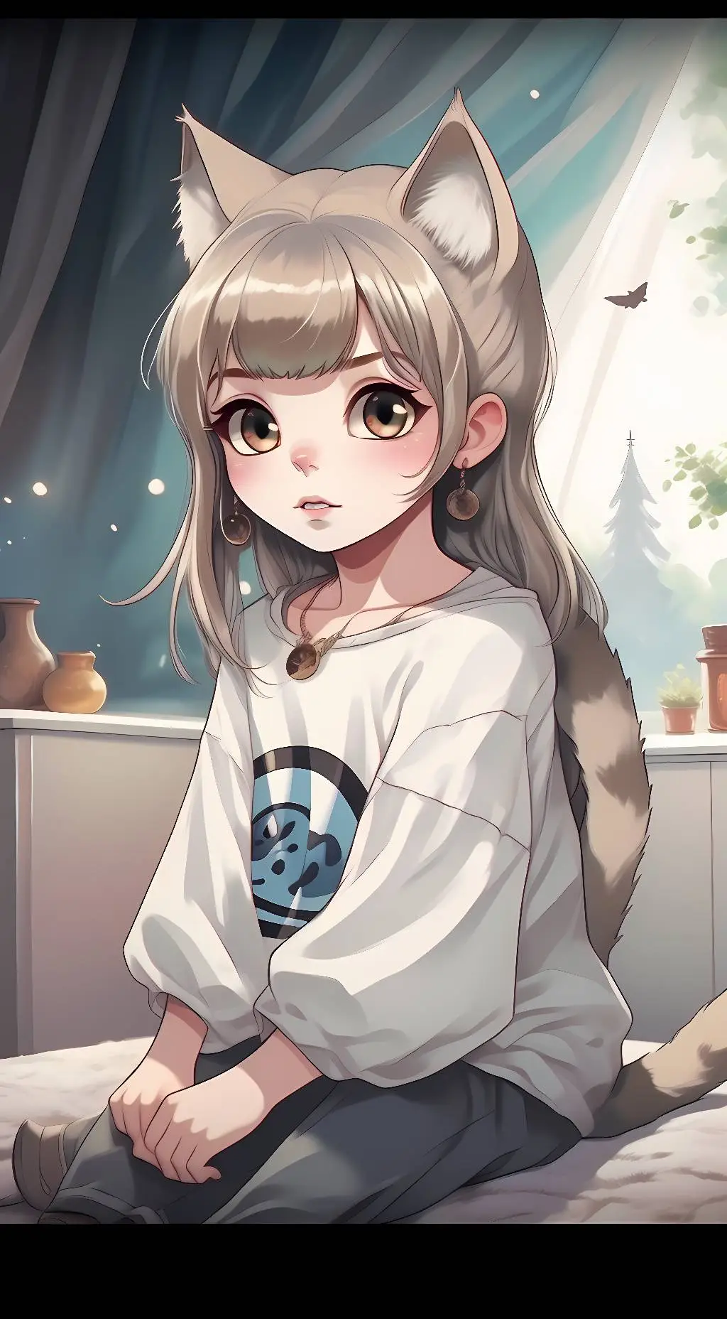 ai character: Saki background