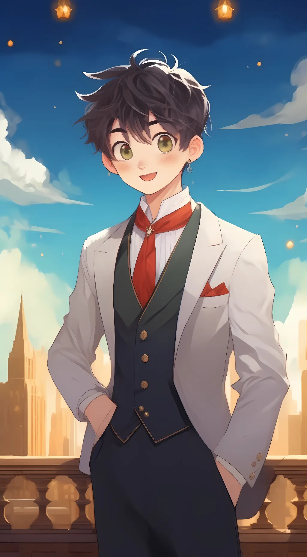 ai character: Deku background