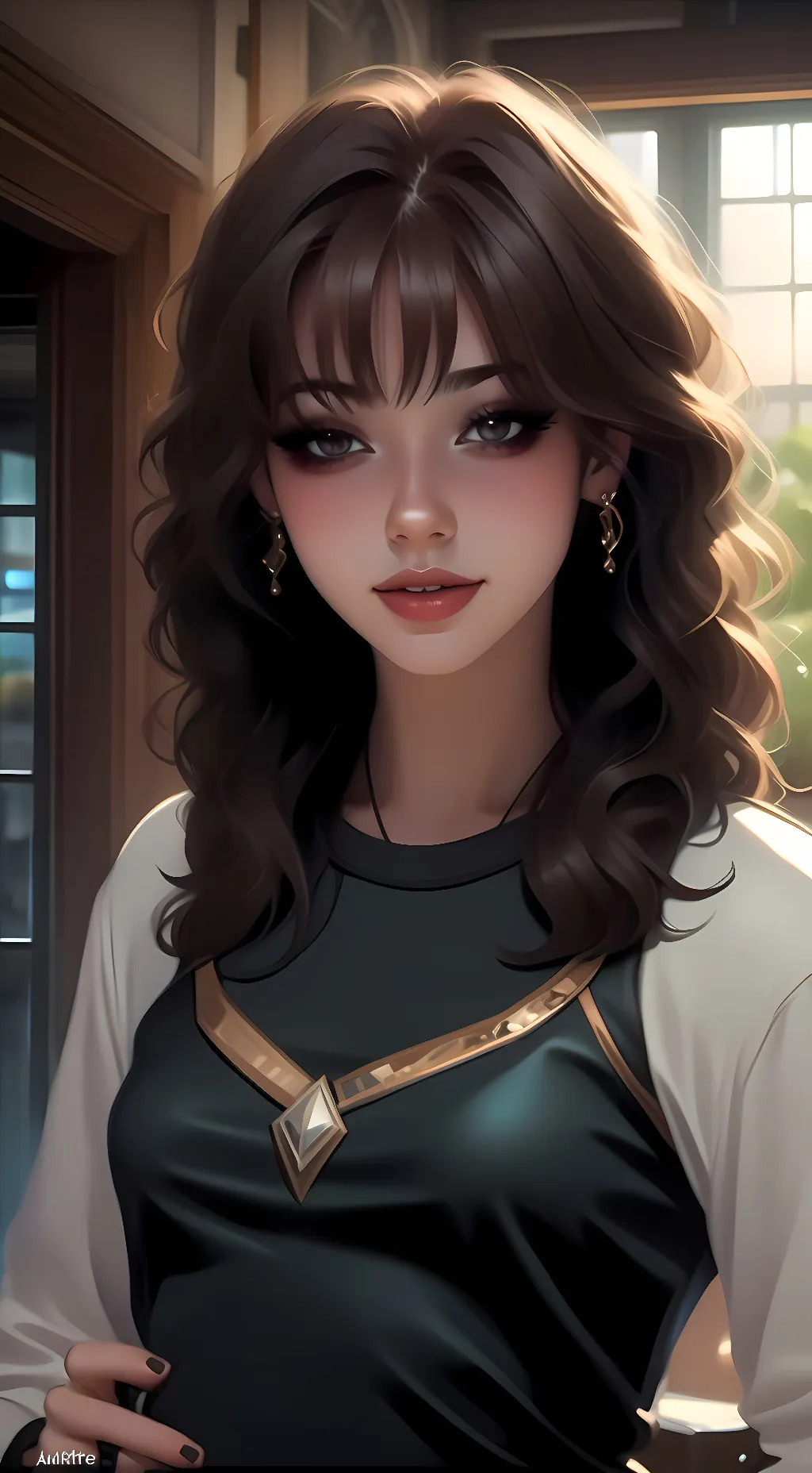 ai character: Edith Munson  background