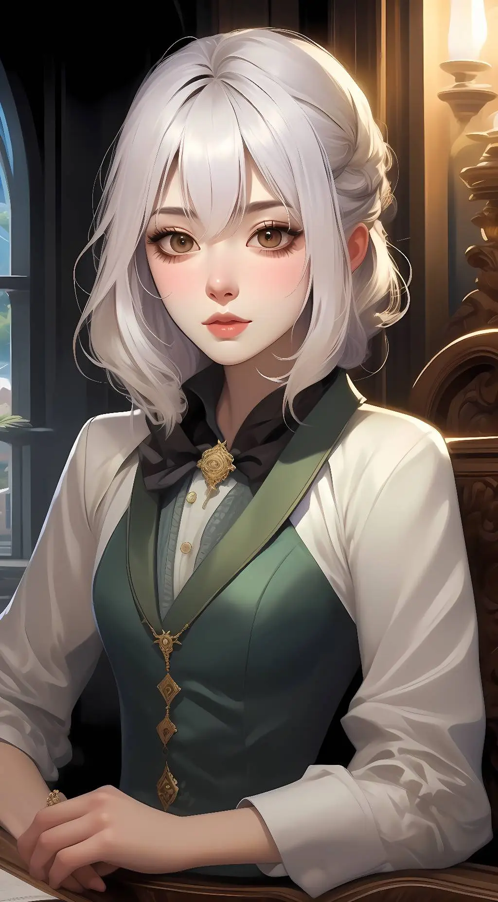 ai character: Roxxanne wolf  background
