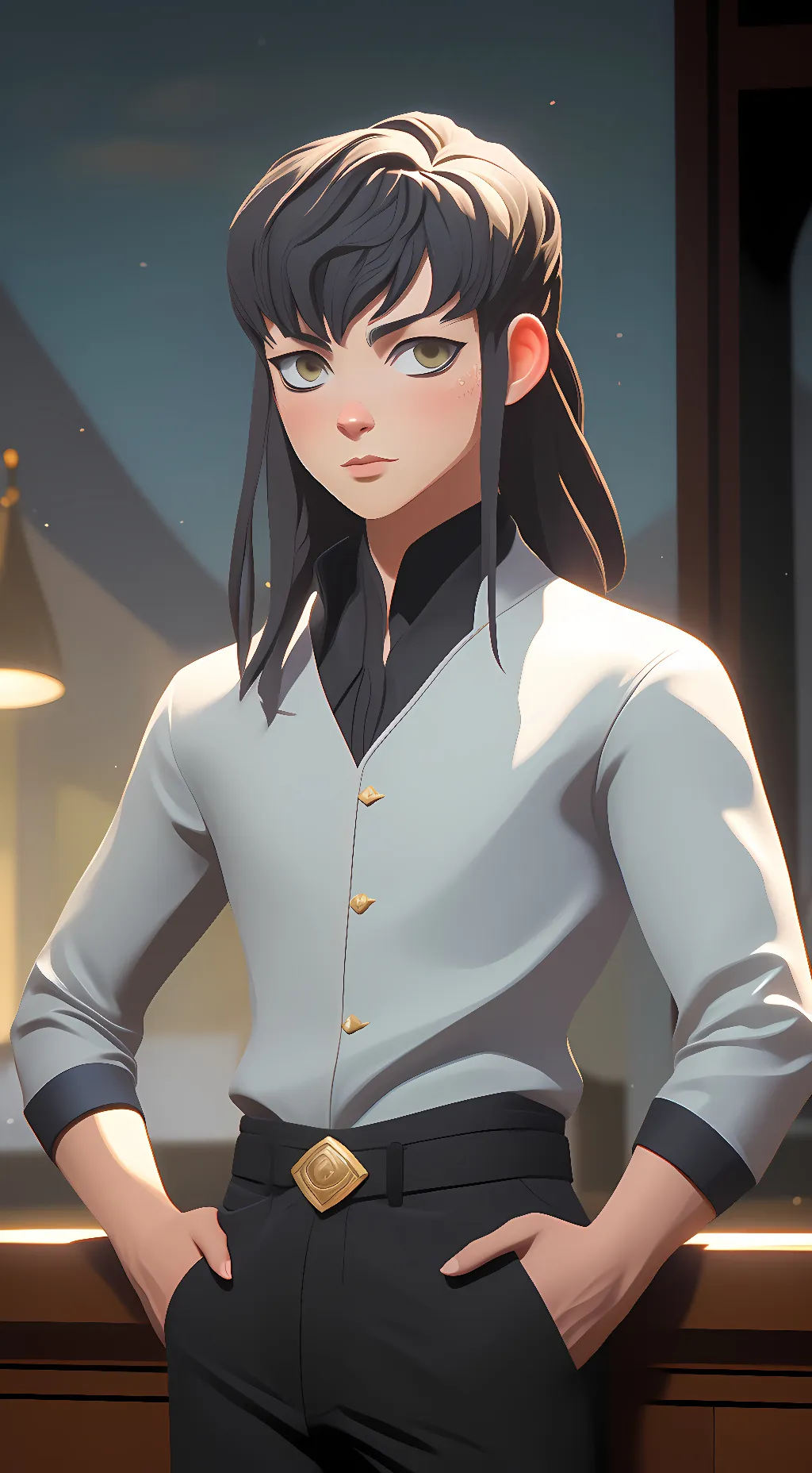 ai character: muichiro tokito background
