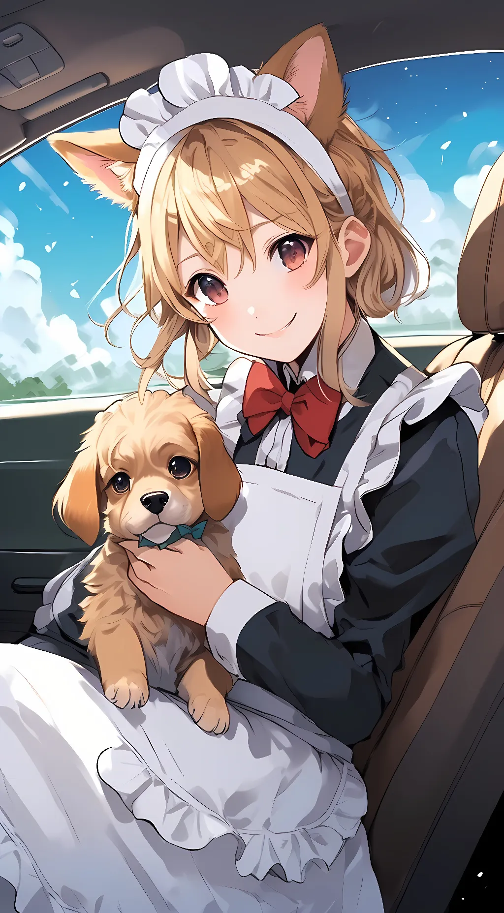 ai character: Cheyenne puppy background