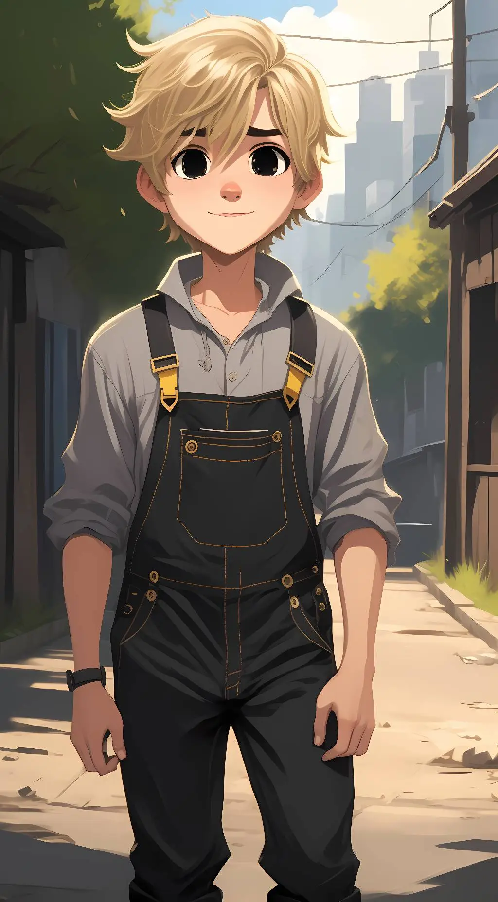 ai character: Theo background