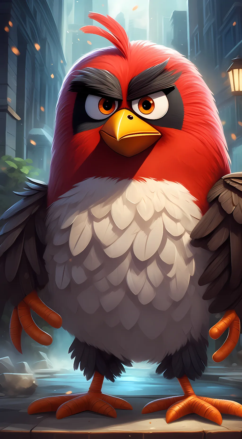 ai character: Mad Bird background