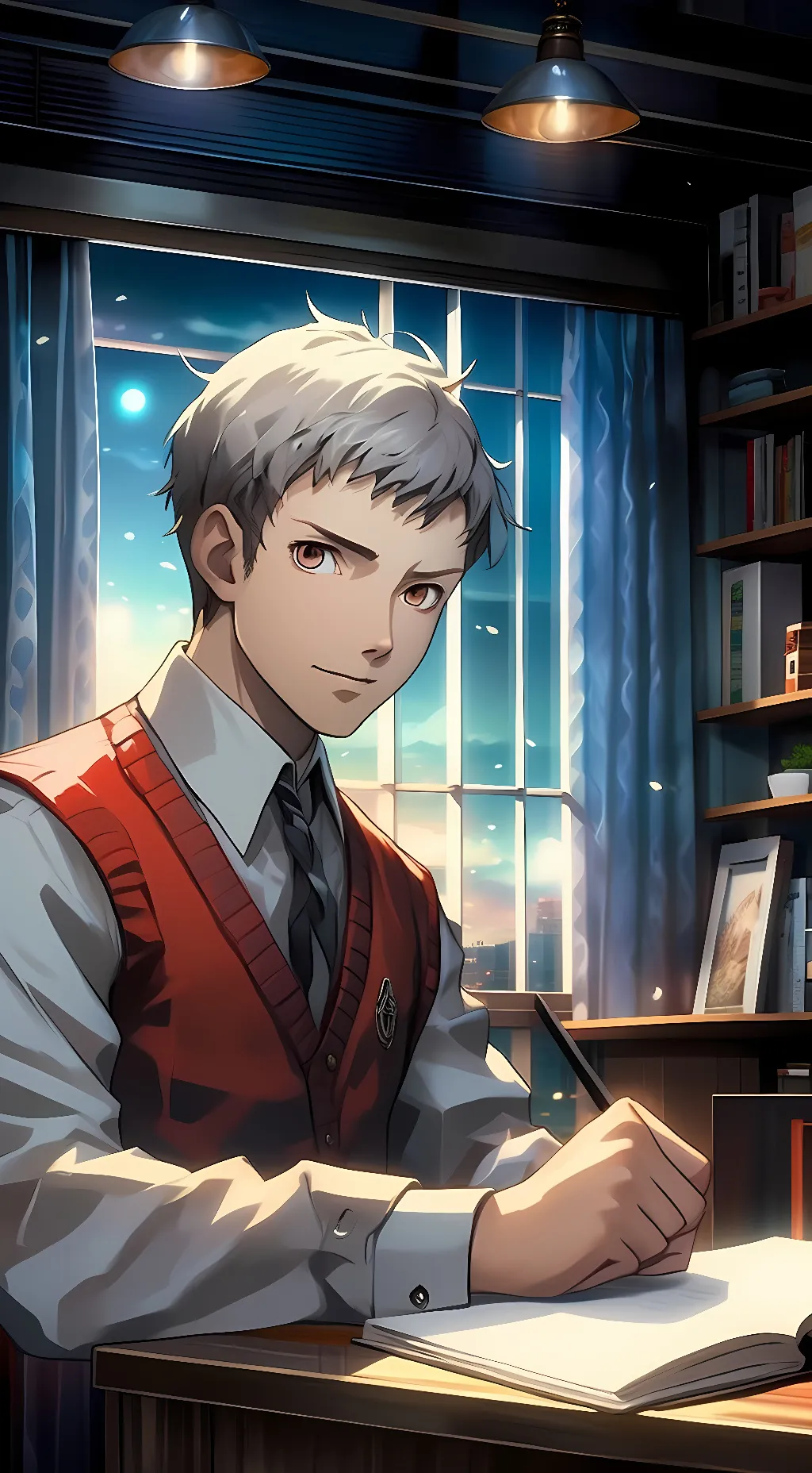 ai character: Akihiko Sanada background