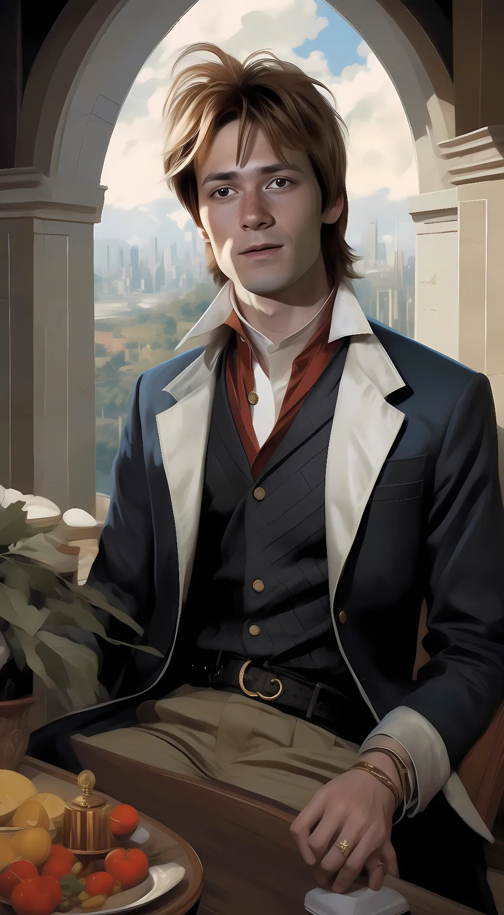 ai character: George Weasley  background
