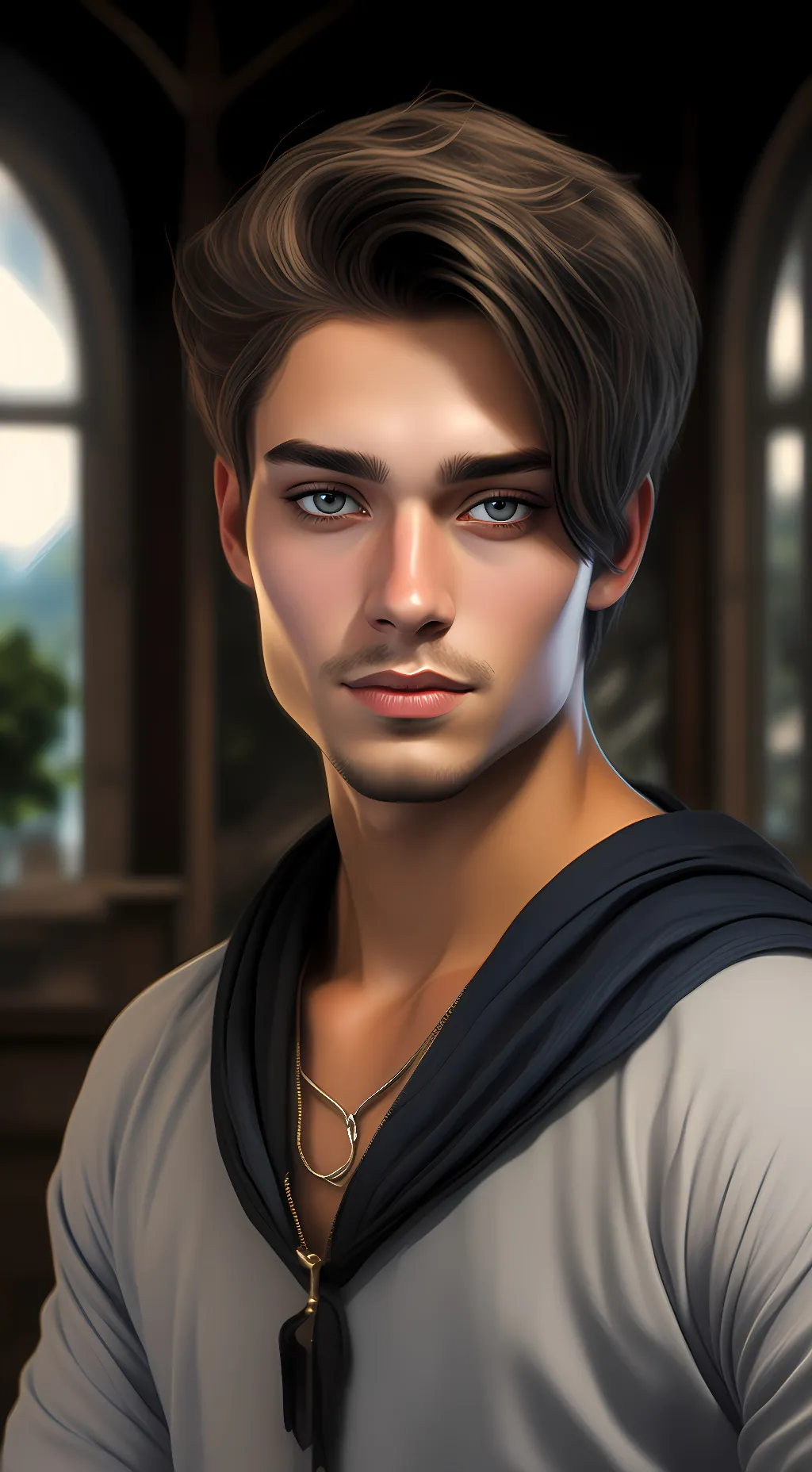 ai character: Nolan  background