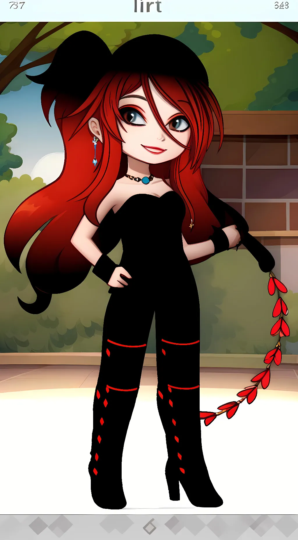 ai character: lin(demon goddess) background