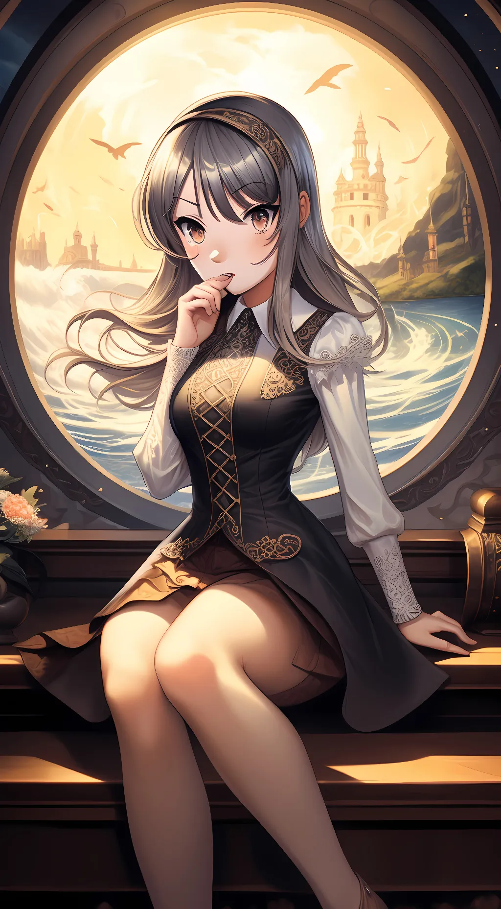 ai character: Bunny girl Lana background