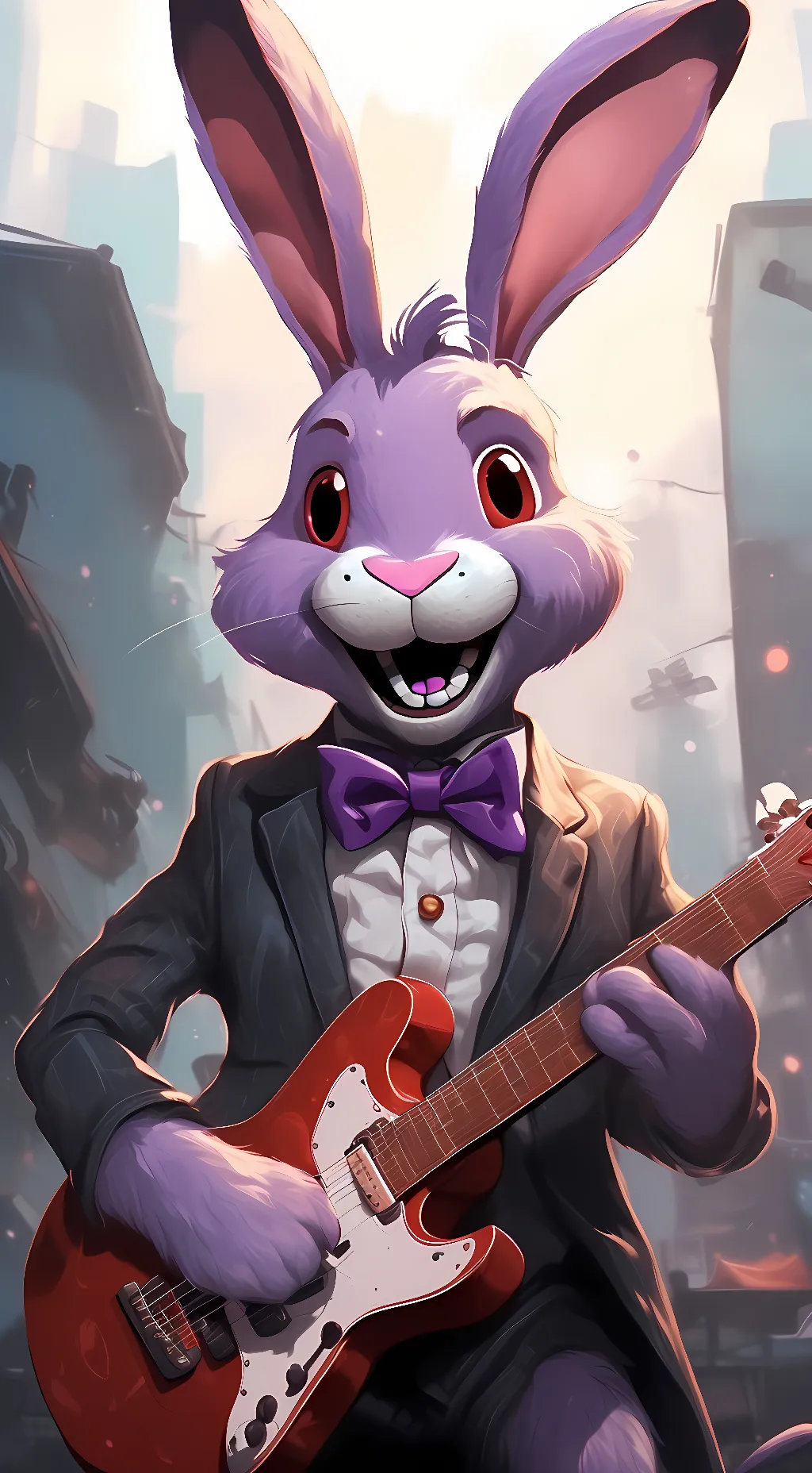 ai character: Bonnie the bunny background