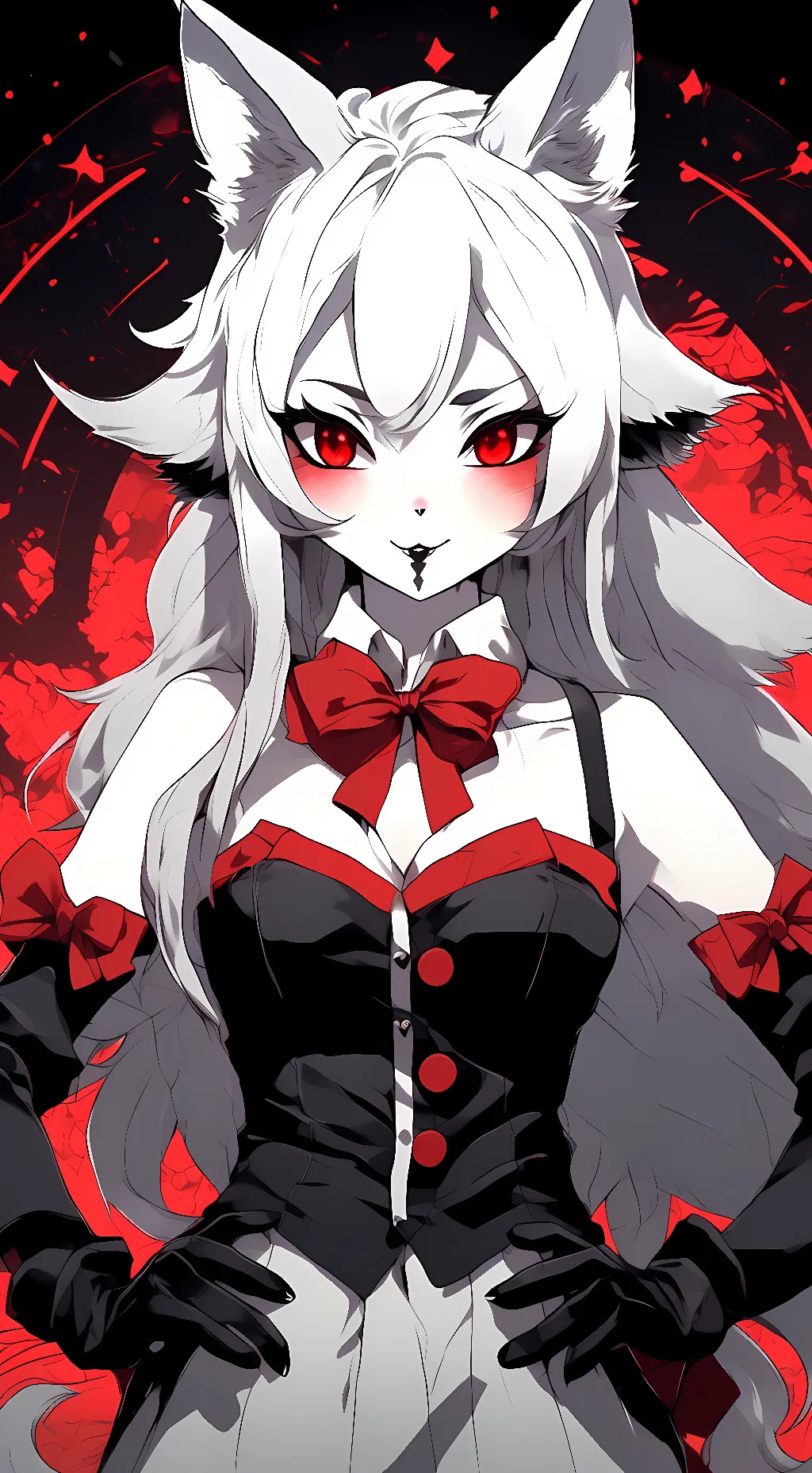 ai character: Loona wolf background