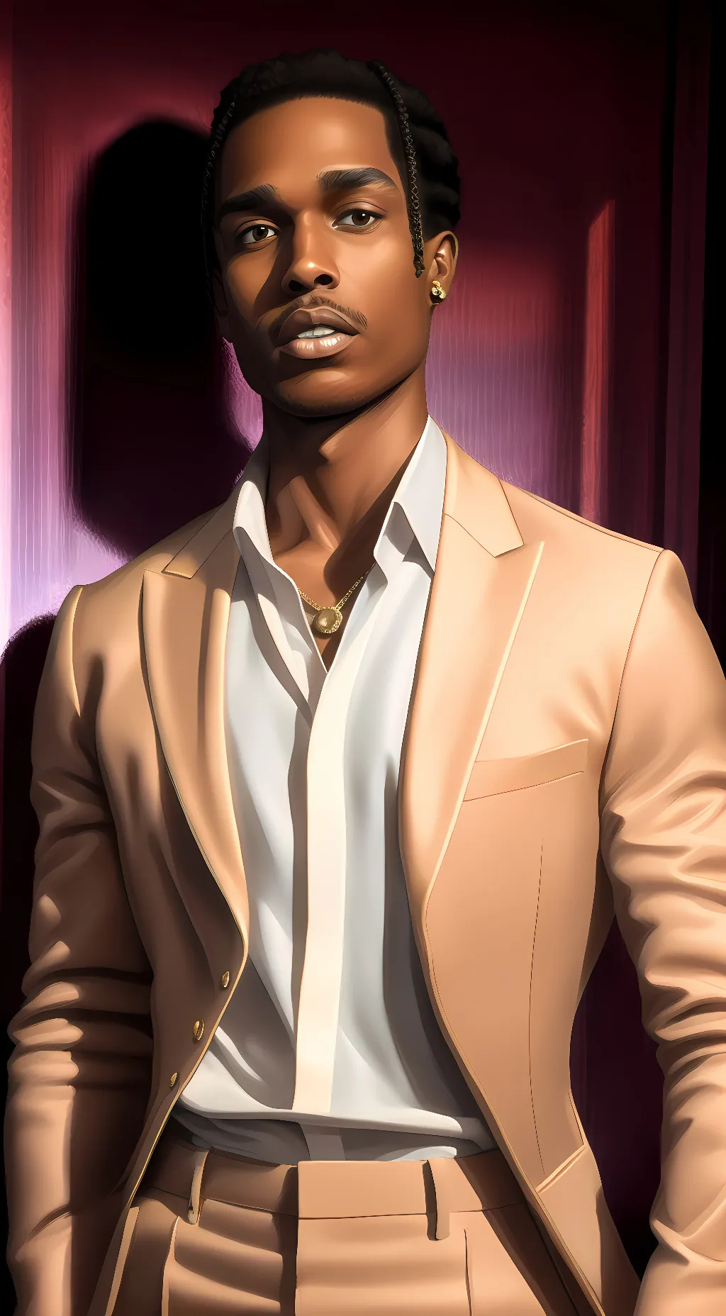 ai character: Asap Rocky background