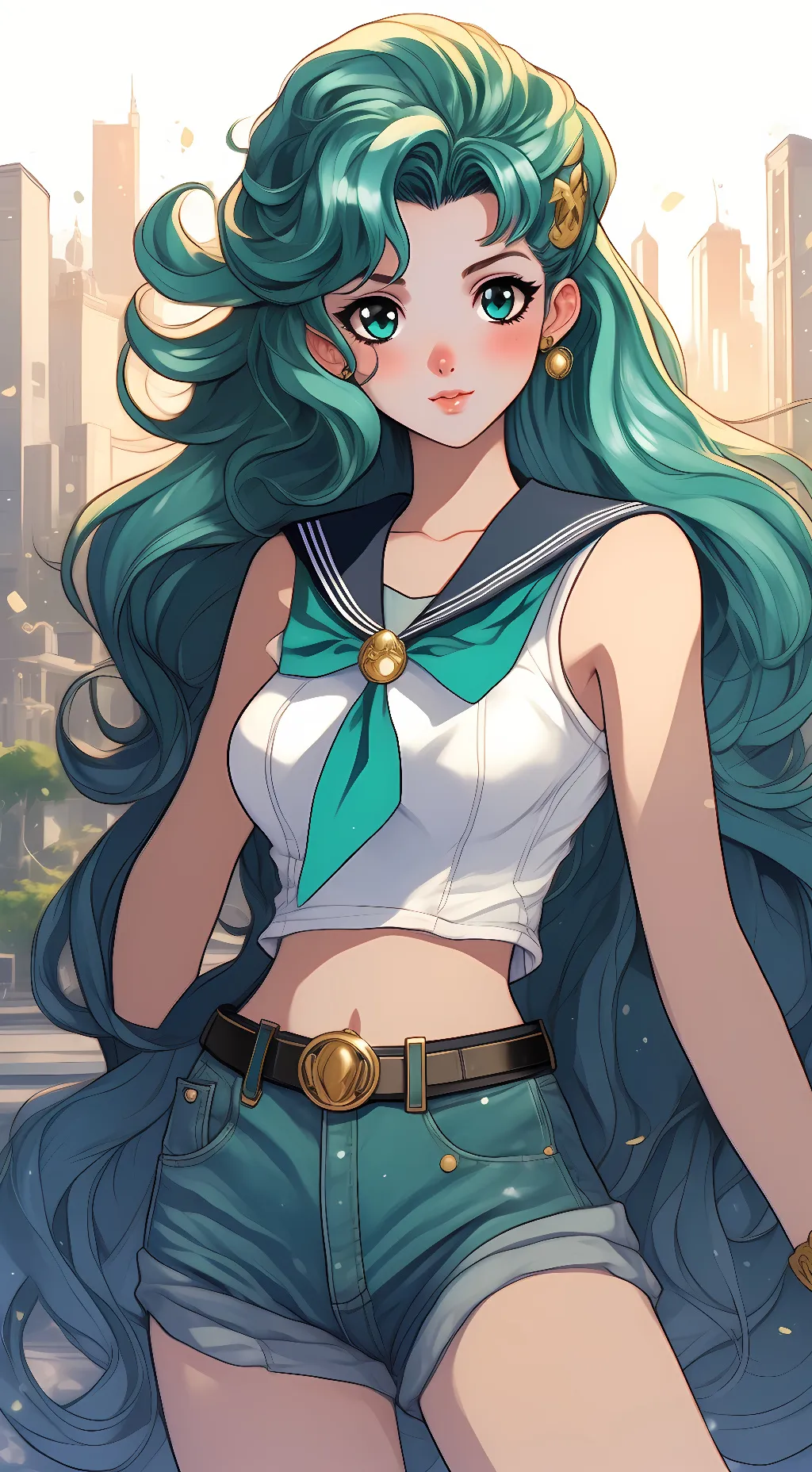 ai character: Michiru Kaioh background