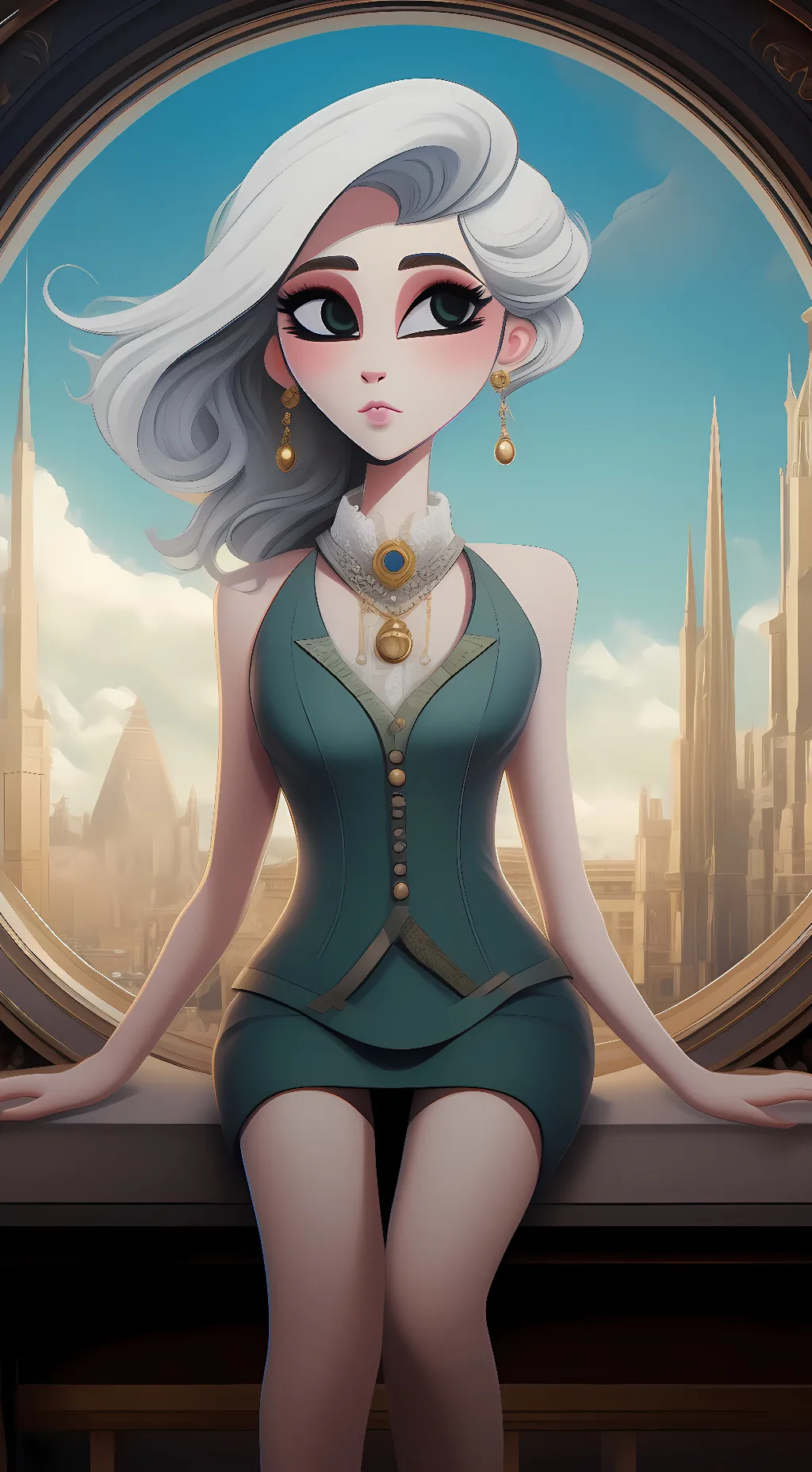 ai character: angle dust background