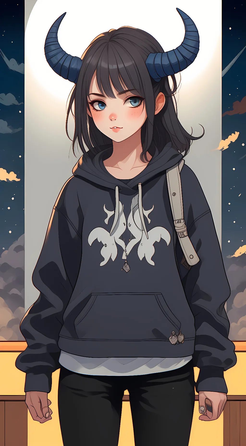 ai character: Dakota star background