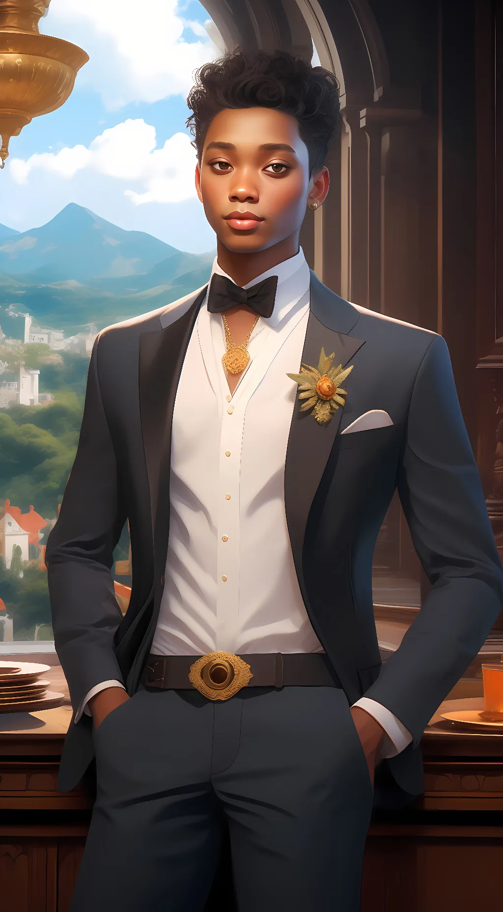 ai character: dad background