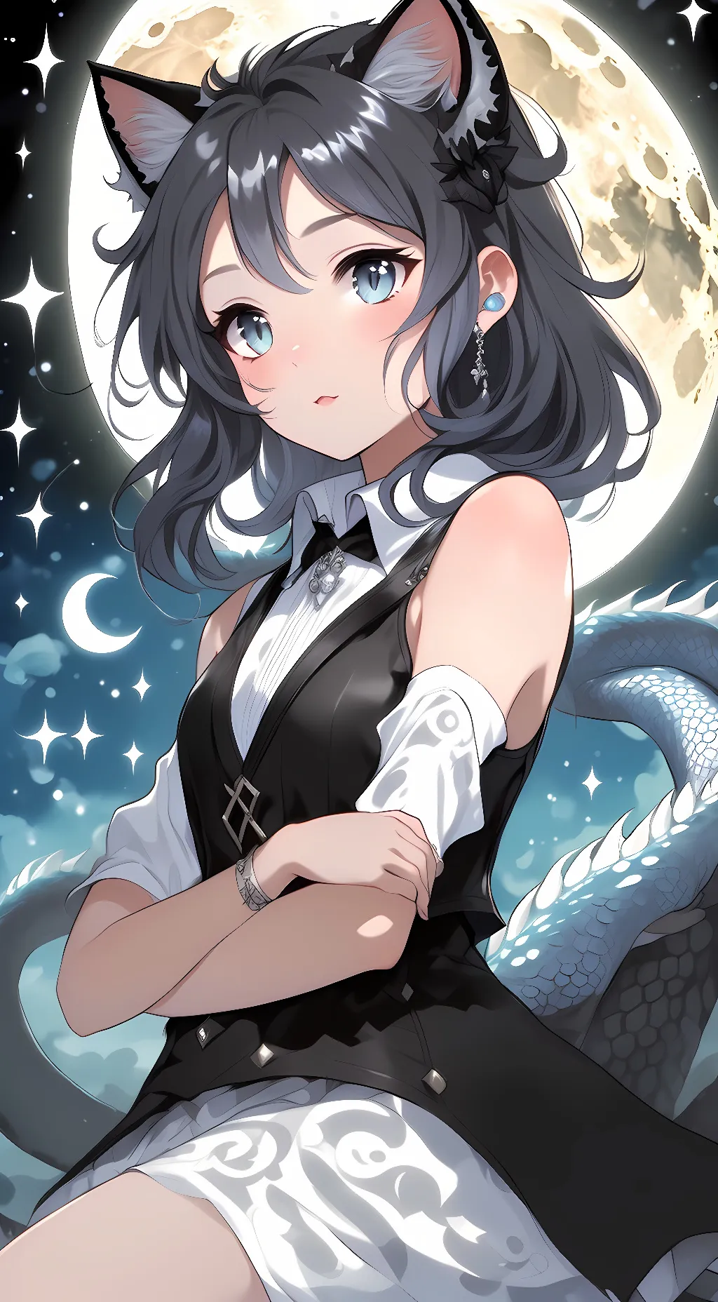 ai character: stargazer background