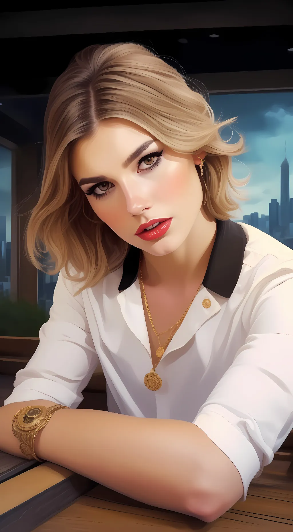 ai character: Bailey spinn background