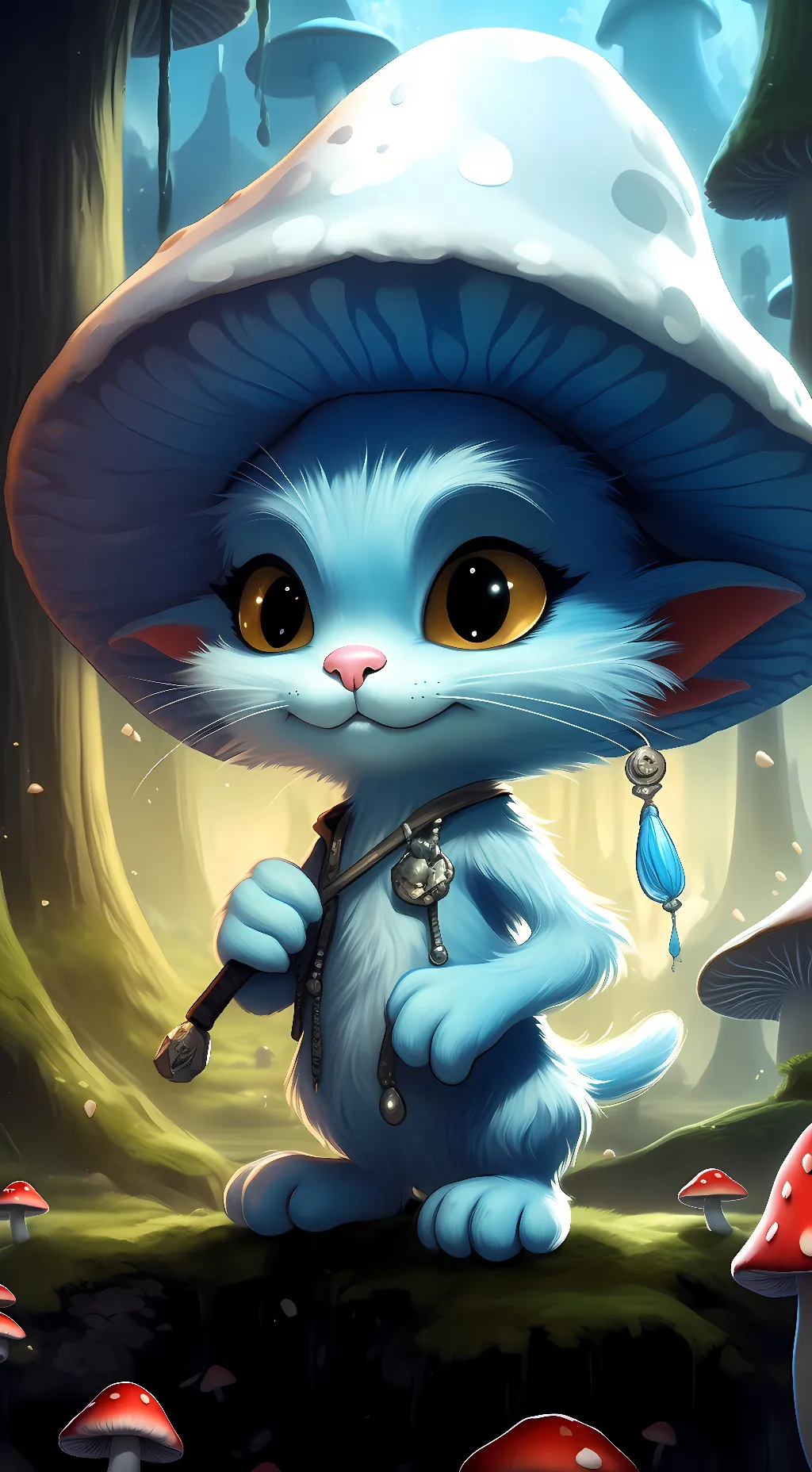 ai character: smurf sighting background