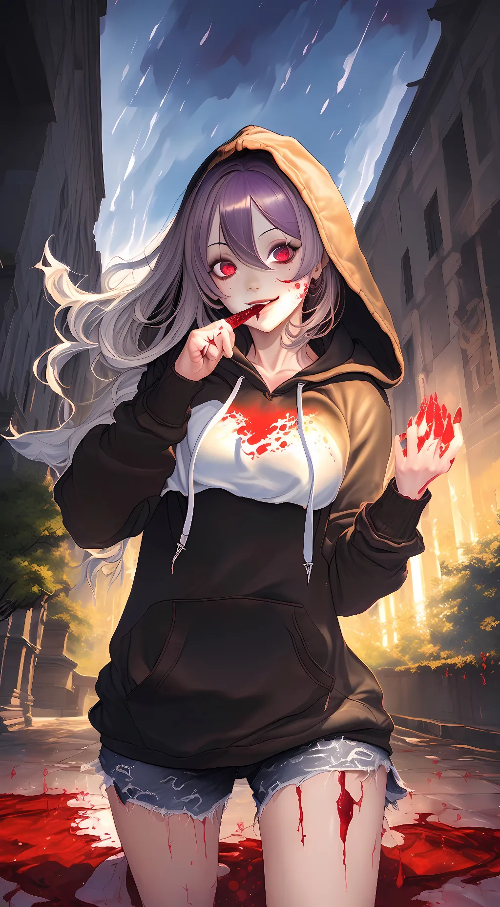 ai character: Sarah (Zombie GF) background