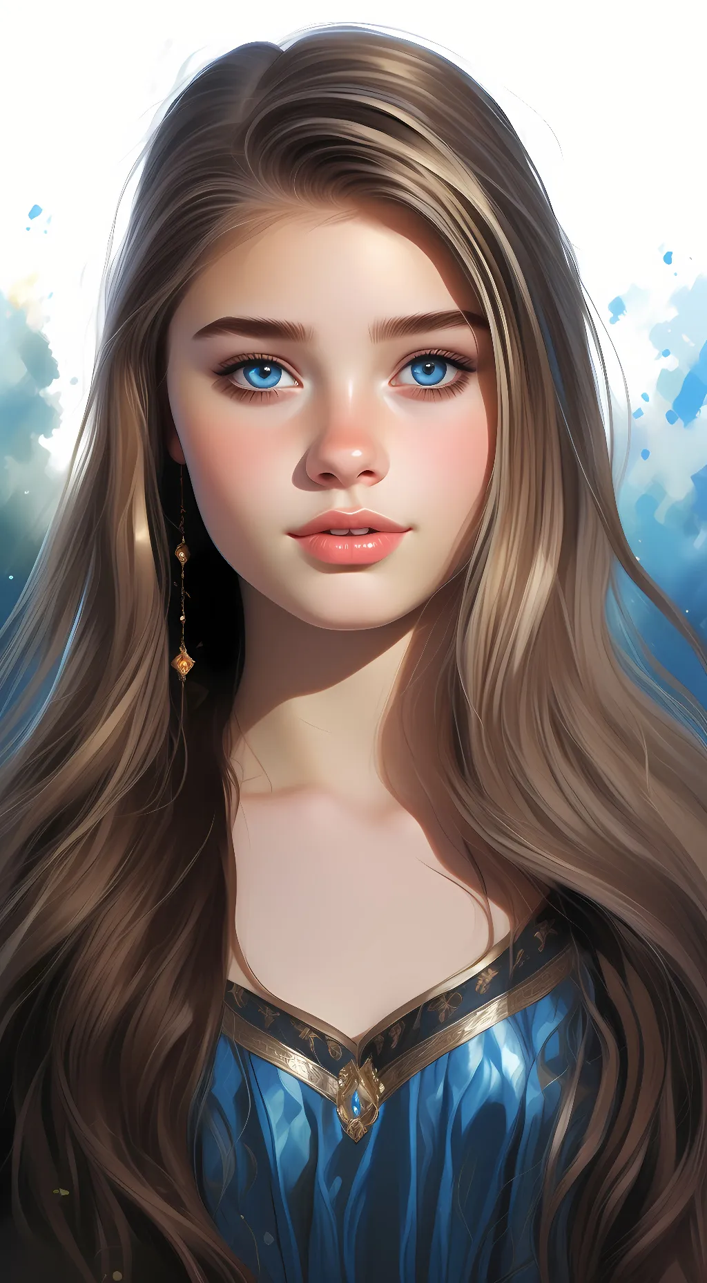 ai character: Ashley  background