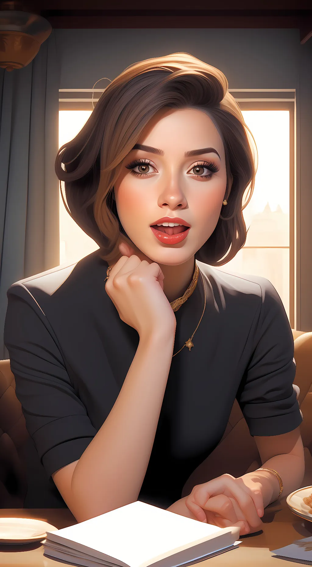 ai character: Poki  background