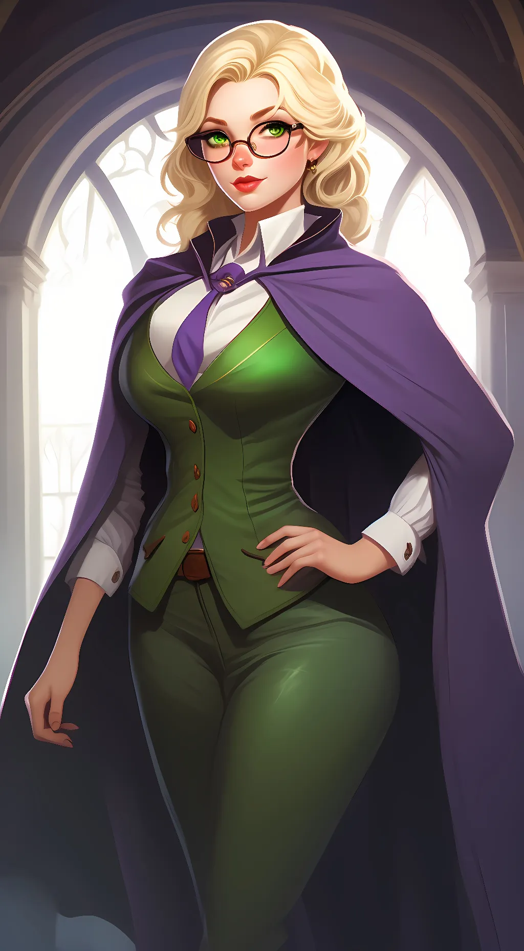 ai character: Glynda Goodwitch background
