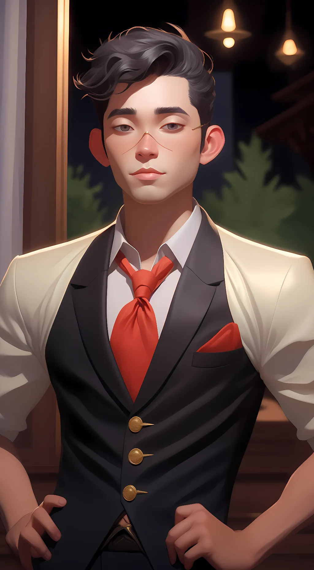 ai character: giant boy background