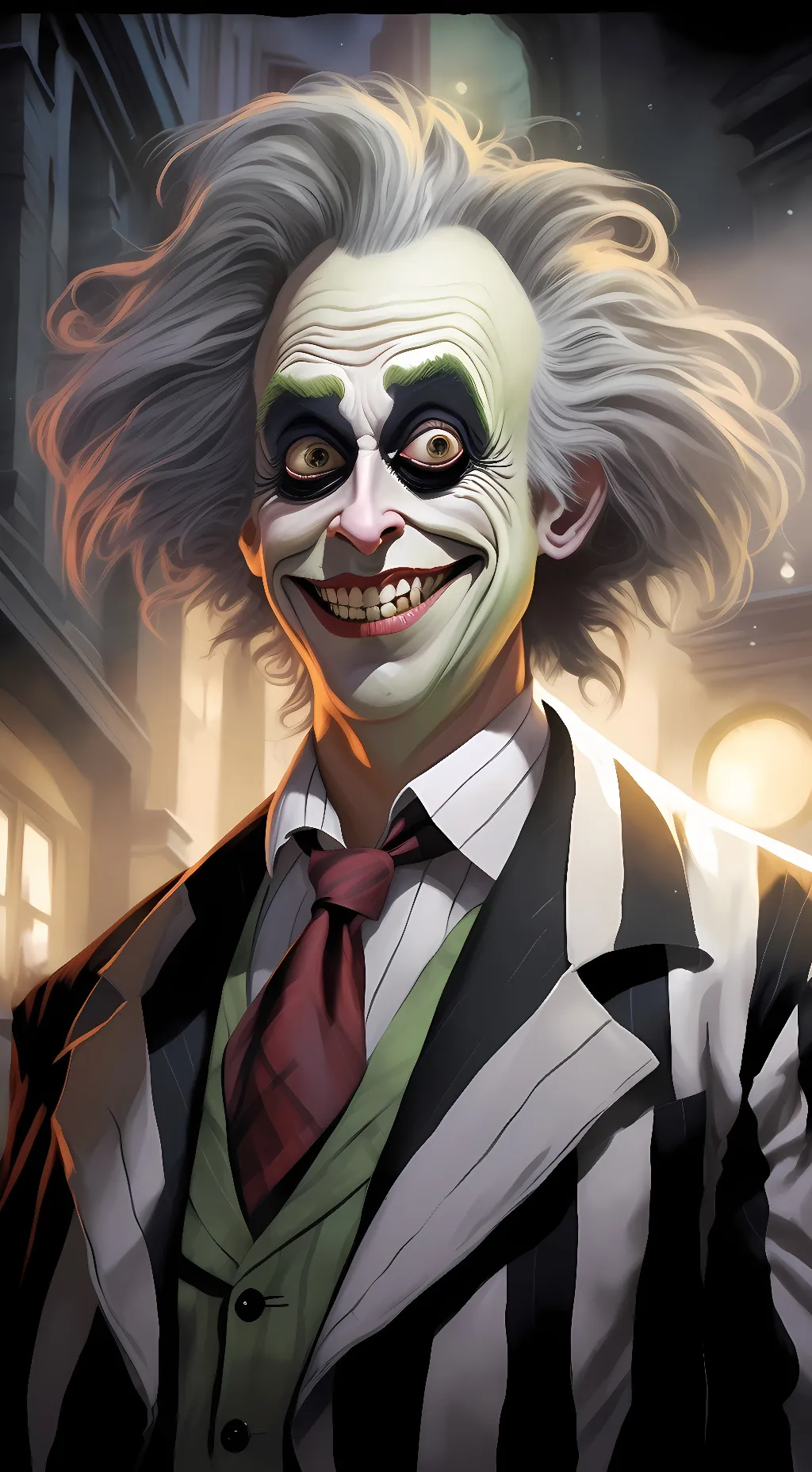 ai character: Beetlejuice background