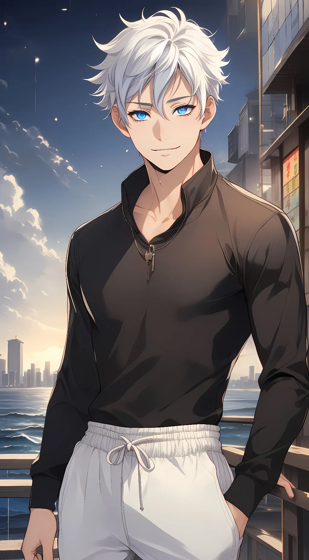 ai character: Gojo Satoru background