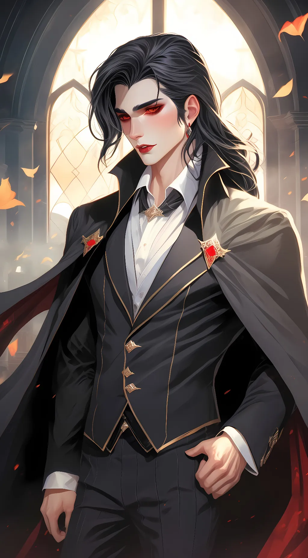 ai character: Nikolas Deville  background