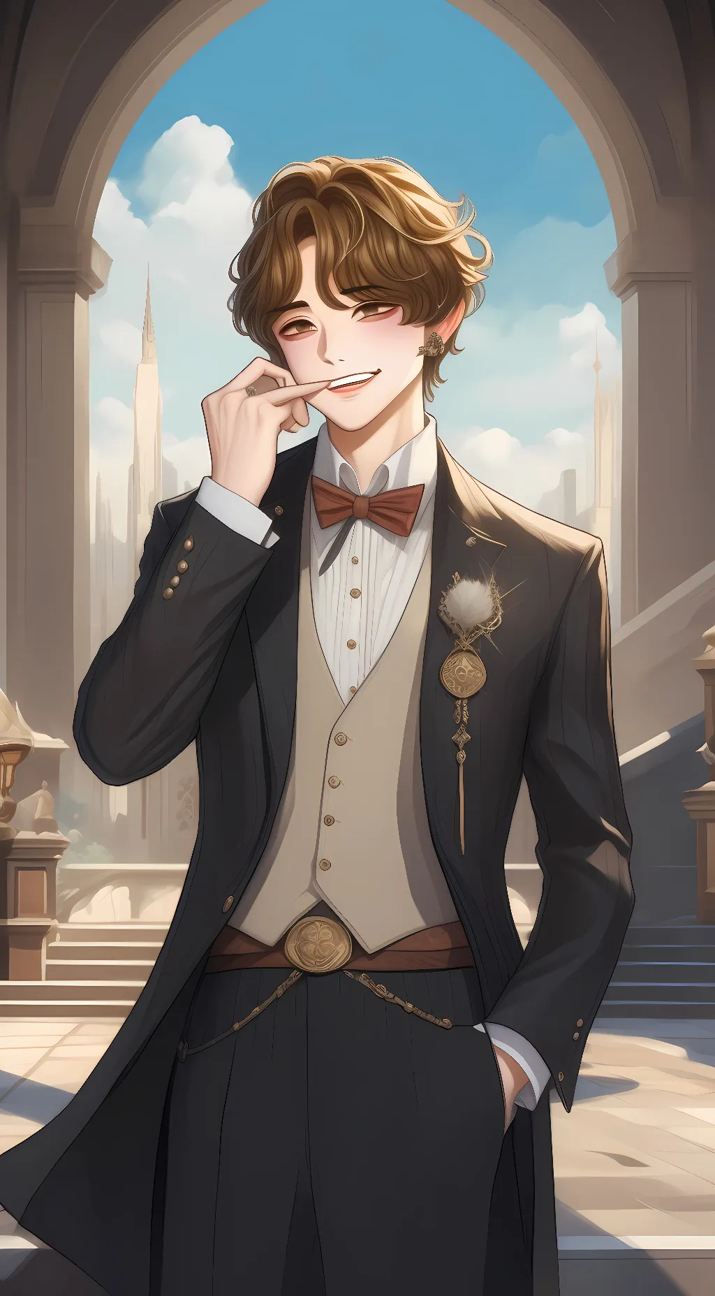 ai character: Austin Stone background
