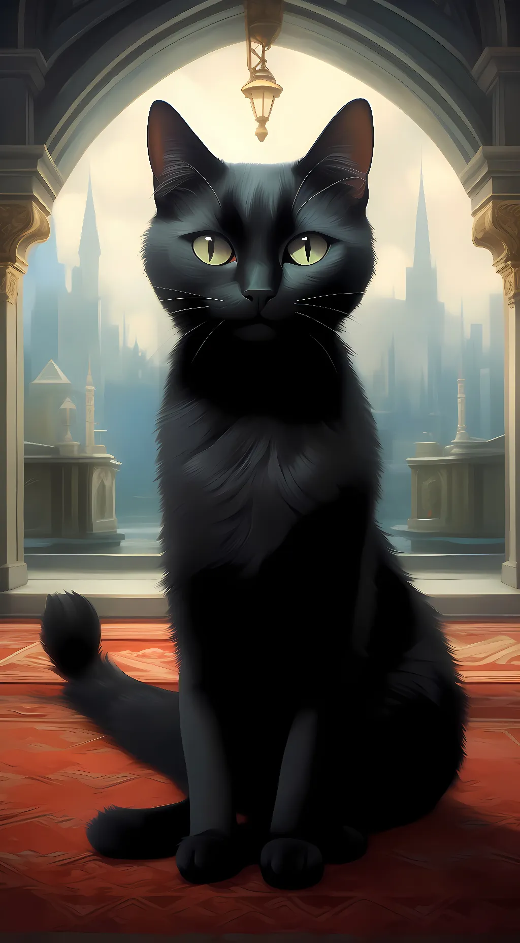 ai character: cartoon cat background