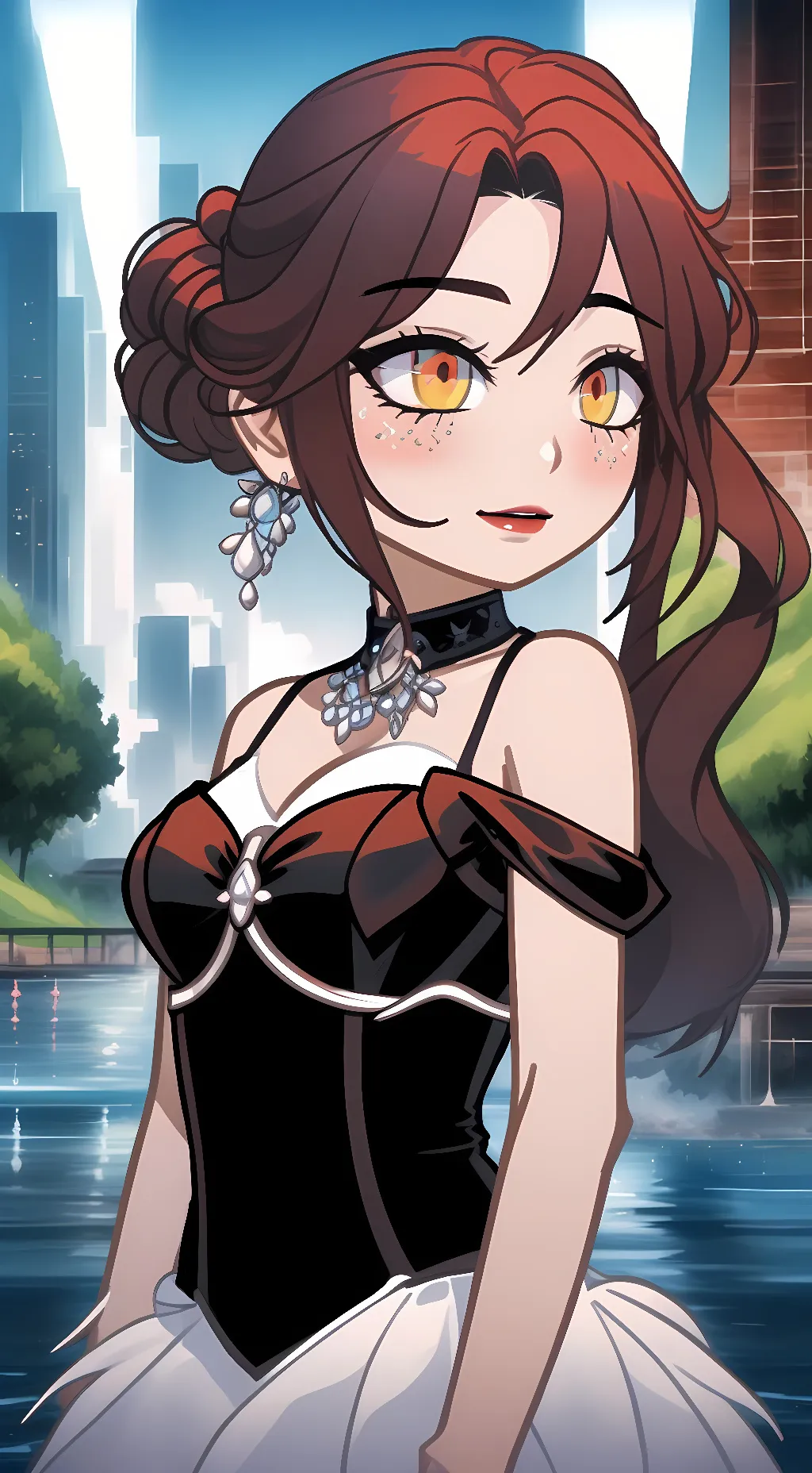 ai character: Anna lee ray background