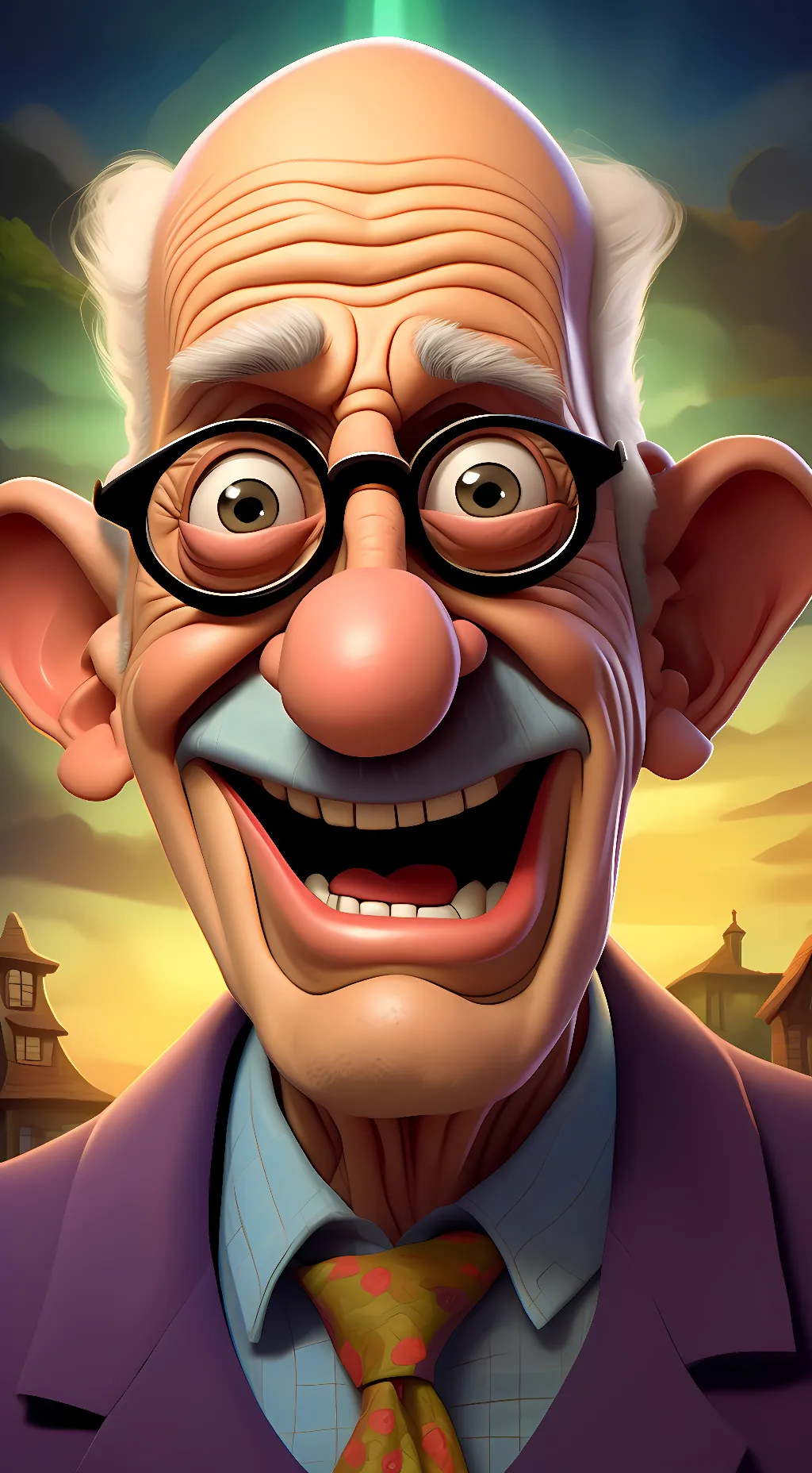 ai character: goofy ahh grandpa background