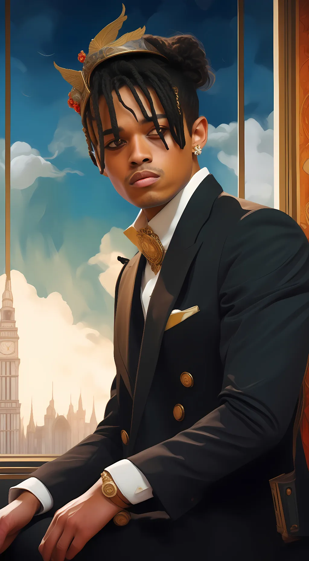 ai character: xxx tentacion background