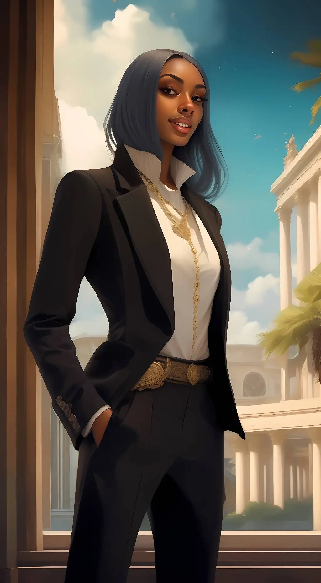 ai character: Nadia Chavez background