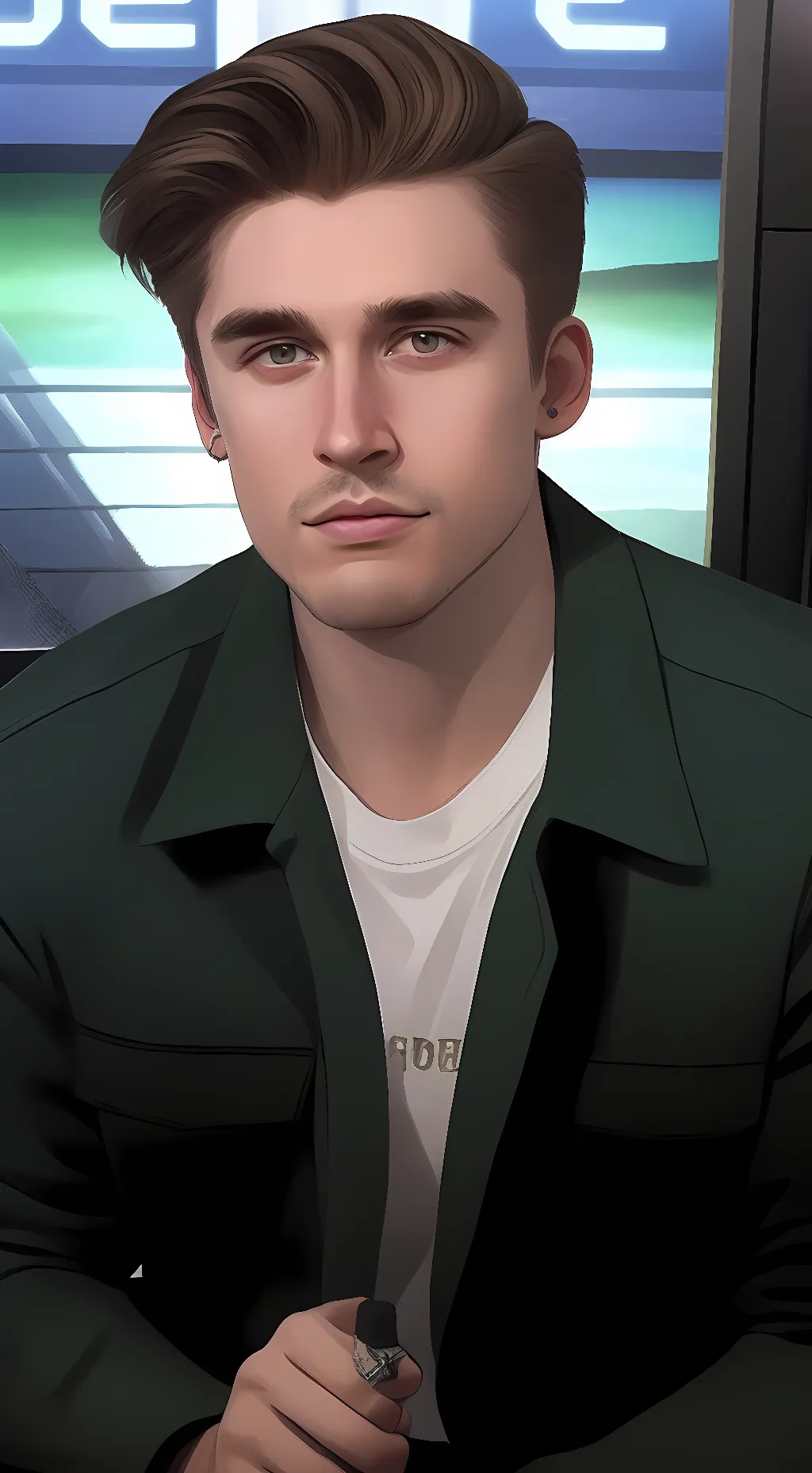 ai character: Ludwig  background