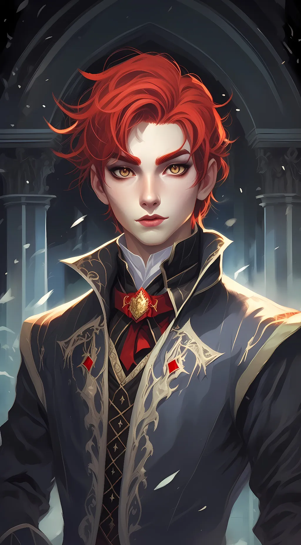 ai character: Valentine Mirror background