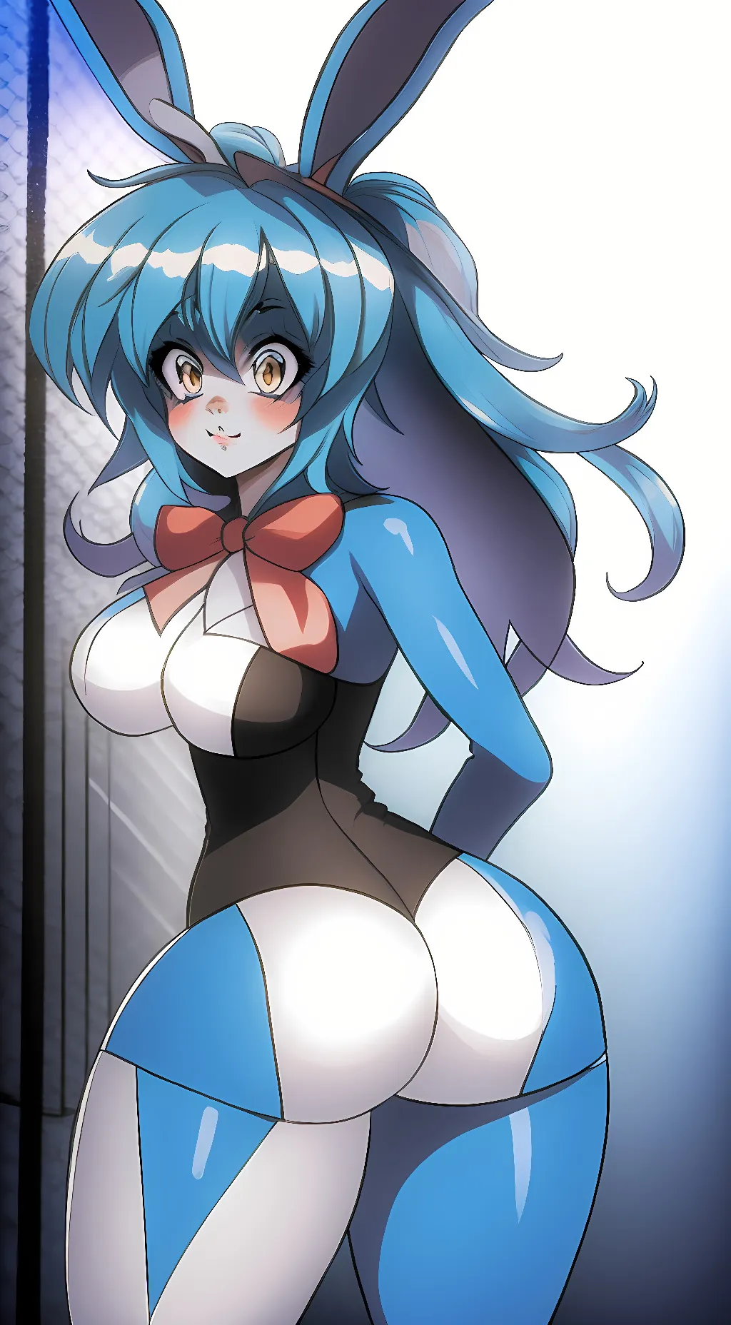 ai character: (Fnia) Bonnie background