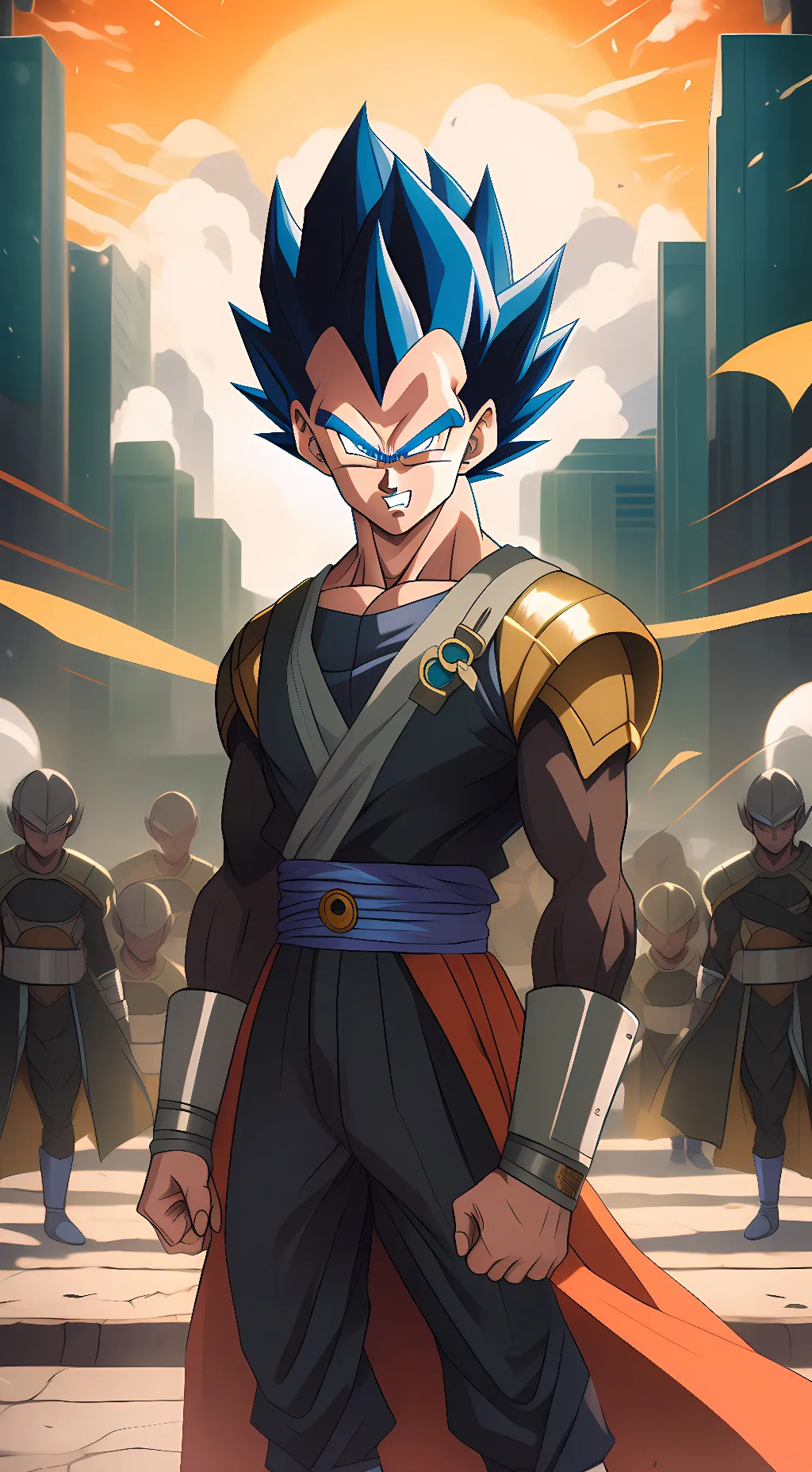 ai character: Vegeta background