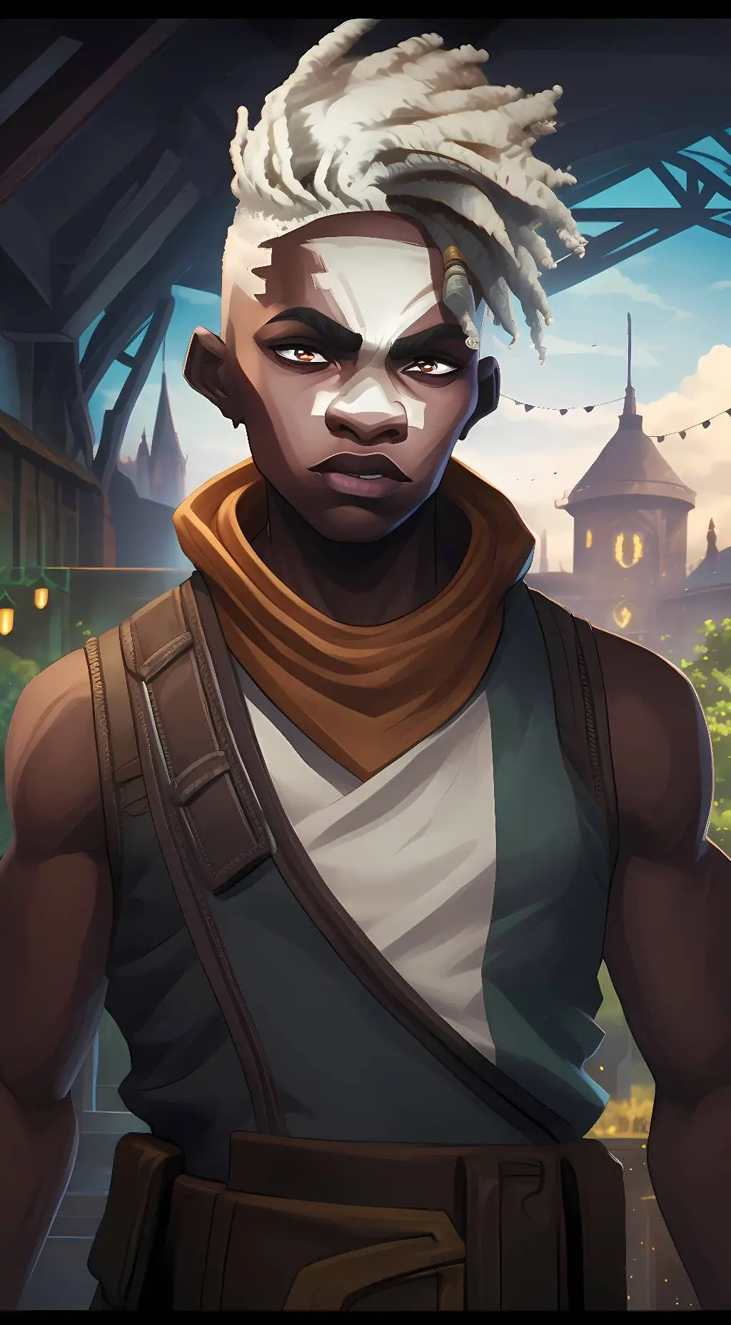 ai character: Ekko background