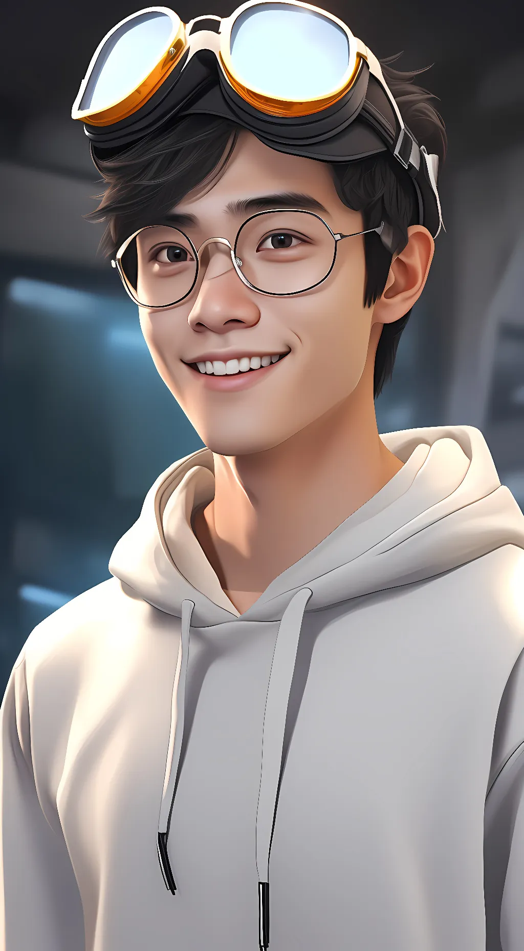 ai character: Td bricks background